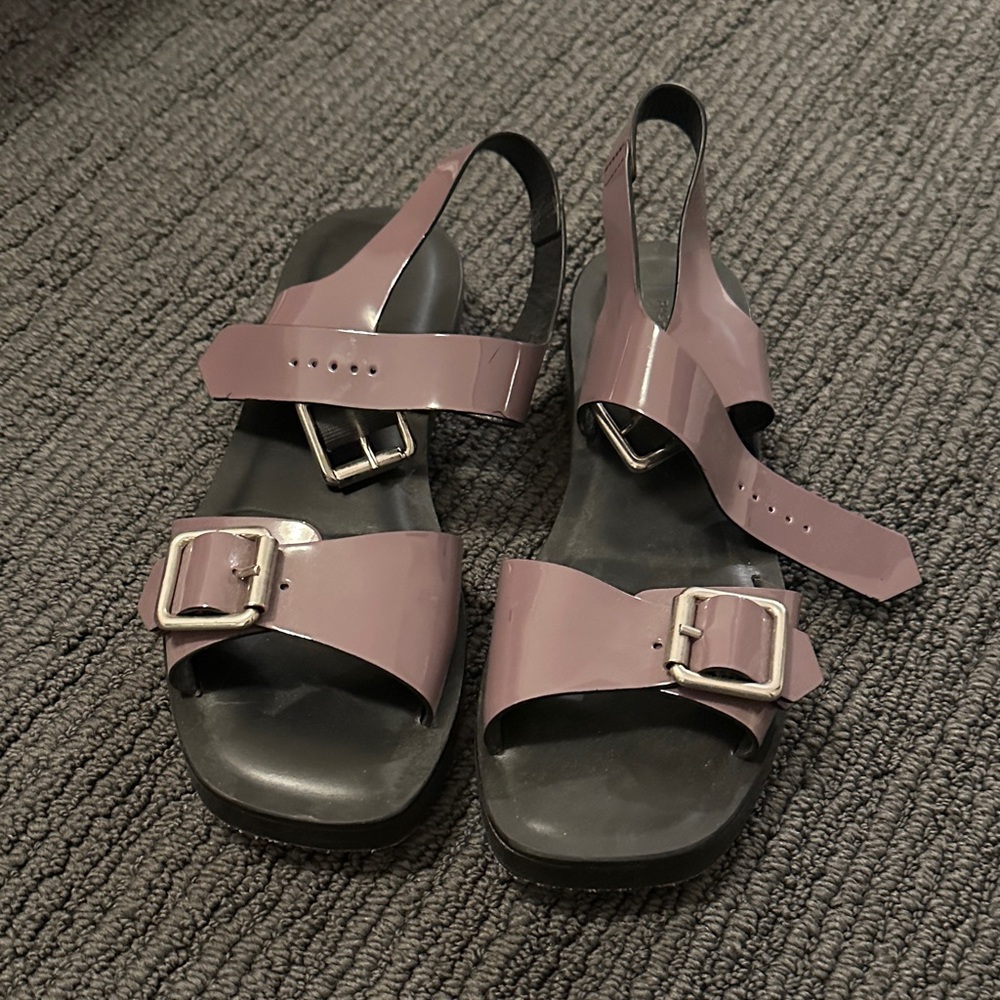 Rachel Comey Mauve and Black Sandals - Picture 4 of 6